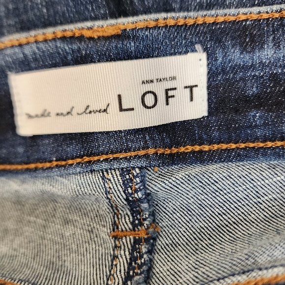 Loft Modern Skinny Ankle Jeans Pants - Picture 7 of 11